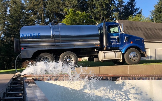 No Drought filling a swimming pool