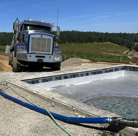 No Drought filling a swimming pool